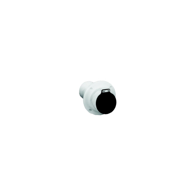 3″ Exhaust Thru-Hull, White w/Flapper