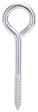 ProSource LR257 Lag Screw Eye, 11 mm Thread, Screw Thread, 2 in L Thread, 1-7/8 in Dia Eye, 271 lb Working Load, Steel, Pack of 10