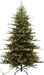 Santas Forest 61944 Pre-Lit Cascade Noble Fir Tree, 4 ft H, Nobel Fir Family, Mini Bulb, Multi/Clear Light