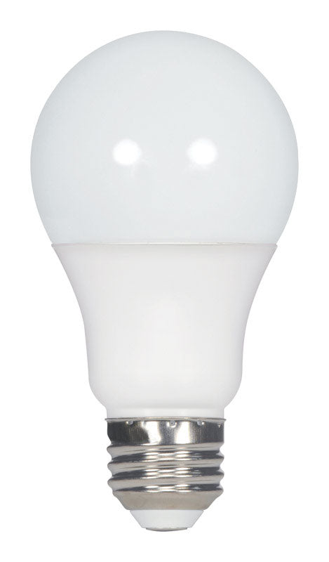 Satco A19 E26 (Medium) LED Bulb Warm White 60 Watt Equivalence 1 pk, Pack of 6
