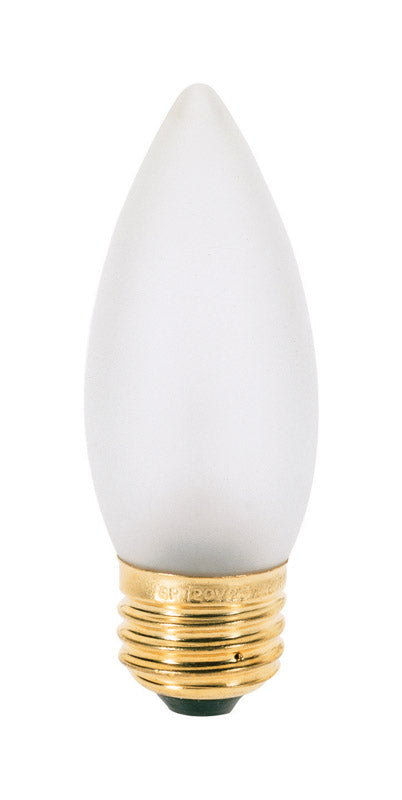 Satco 25 W B11 Decorative Incandescent Bulb E26 (Medium) Soft White 2 pk, Pack of 10