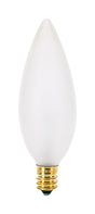 Satco 25 W BA9.5 Decorative Incandescent Bulb E12 (Candelabra) Soft White 2 pk, Pack of 10