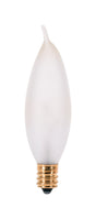 Satco 25 W CA9 Chandelier Incandescent Bulb E12 (Candelabra) Soft White 2 pk, Pack of 10