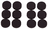ProSource FE-50720-PS Furniture Pad, SBR, Black, 3/4 in Dia, 7/32 in Thick, Round