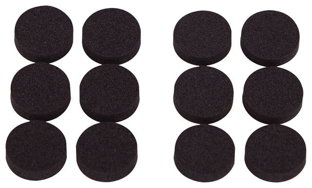 ProSource FE-50720-PS Furniture Pad, SBR, Black, 3/4 in Dia, 7/32 in Thick, Round