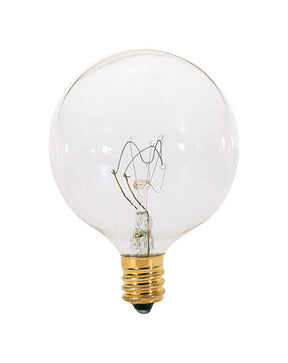 Satco 25 W G16.5 Decorative Incandescent Bulb E12 (Candelabra) Soft White 1 pk, Pack of 25
