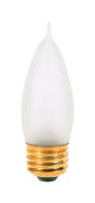 Satco 25 W CA10 Decorative Incandescent Bulb E26 (Medium) Soft White 2 pk, Pack of 10