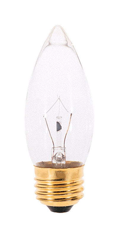 Satco 25 W B11 Decorative Incandescent Bulb E26 (Medium) Soft White 1 pk, Pack of 25