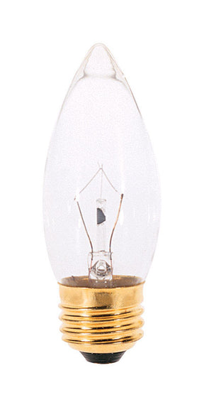 Satco 25 W B11 Decorative Incandescent Bulb E26 (Medium) Soft White 1 pk, Pack of 25