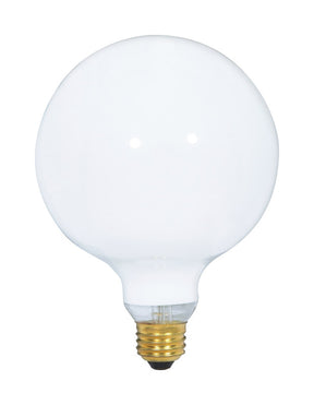Satco 100 W G40 Globe Incandescent Bulb E26 (Medium) Soft White 1 pk, Pack of 6