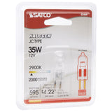 Satco 35 W T4 Specialty Halogen Bulb 595 lm Warm White 1 pk, Pack of 12