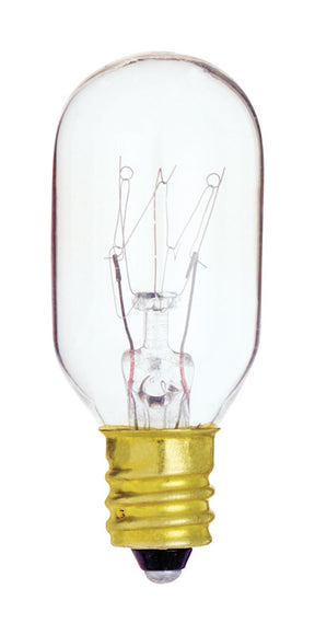 Satco 15 W T7 Specialty Incandescent Bulb E12 (Candelabra) Soft White 1 pk, Pack of 12