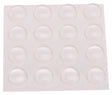 ProSource FE-S402-PS Furniture Bumper Pad, Polyurethane, Clear, 3/8 in Dia, 5/32 in Thick, Dome