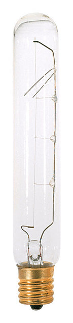 Satco 25 W T6.5 Tubular Incandescent Bulb E17 (Intermediate) Soft White 1 pk, Pack of 10