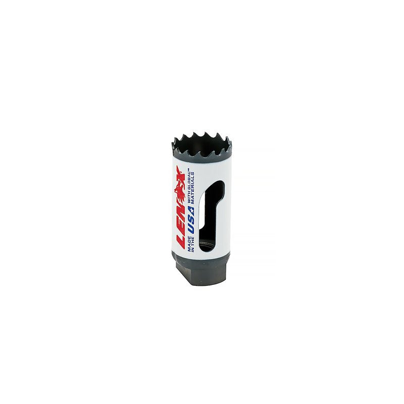 Lenox Speed Slot 3001616L Hole Saw, 1 in Dia, 1-7/8 in D Cutting, 1/2-20 Arbor, 4/5 TPI, Bi-Metal Cutting Edge