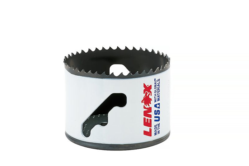 Lenox Speed Slot 3004444L Hole Saw, 2-3/4 in Dia, 1-7/8 in D Cutting, 5/8-18 Arbor, 4/5 TPI, Bi-Metal Cutting Edge