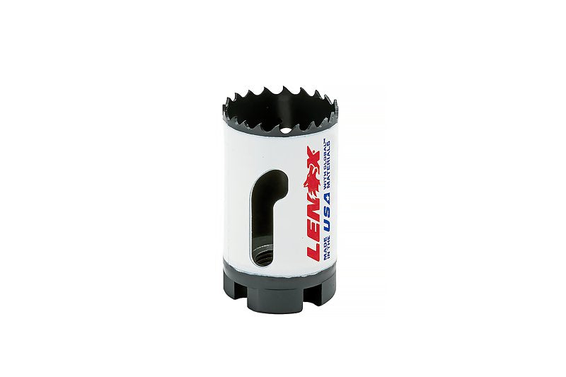 Lenox Speed Slot 3002222L Hole Saw, 1-3/8 in Dia, 1-7/8 in D Cutting, 5/8-18 Arbor, 4/5 TPI, Bi-Metal Cutting Edge