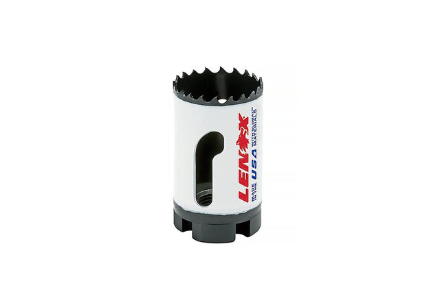 Lenox Speed Slot 3002222L Hole Saw, 1-3/8 in Dia, 1-7/8 in D Cutting, 5/8-18 Arbor, 4/5 TPI, Bi-Metal Cutting Edge