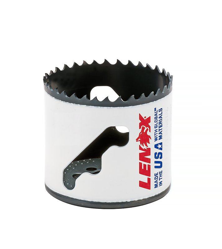 Lenox Speed Slot 3003636L Hole Saw, 2-1/4 in Dia, 1-7/8 in D Cutting, 5/8-18 Arbor, 4/5 TPI, Bi-Metal Cutting Edge