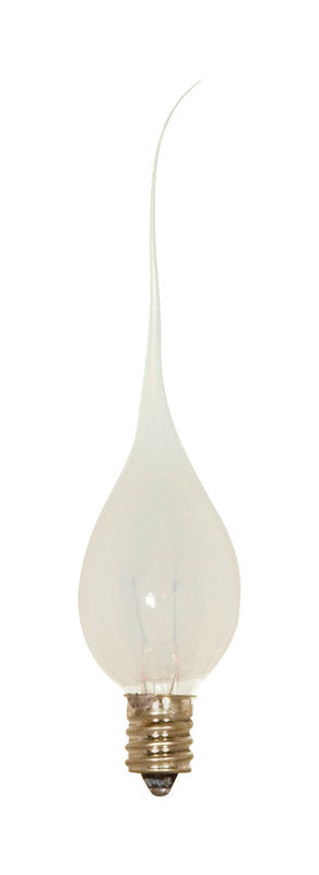 Satco 5 W C7 Decorative Incandescent Bulb E12 (Candelabra) Warm White 2 pk, Pack of 12
