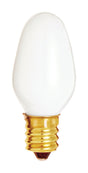 Satco 7 W C7 Nightlight Incandescent Bulb E12 (Candelabra) Soft White 1 pk, Pack of 12
