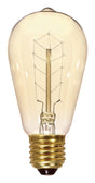 Satco 40 W ST19 Specialty Incandescent Bulb E26 (Medium) Soft White 1 pk