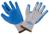 Diamondback GV-SHOWA/XL Gripper Work Gloves, Unisex, 10-1/4 in L, Knit Liner Cuff, Rubber Latex Coating, Cotton/Latex