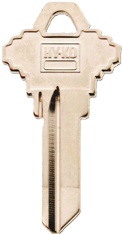 Hy-Ko 21250SC1 Key Blank, Brass, Nickel, For: Schlage SC1 Keyways, Pack of 250