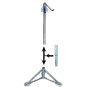 Rieco-Titan Heavy Duty Tripod Jack Lift Extension, 4/Set