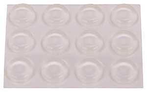ProSource FE-50762B-PS Furniture Bumper Pad, 1/2 in, Disk, PU