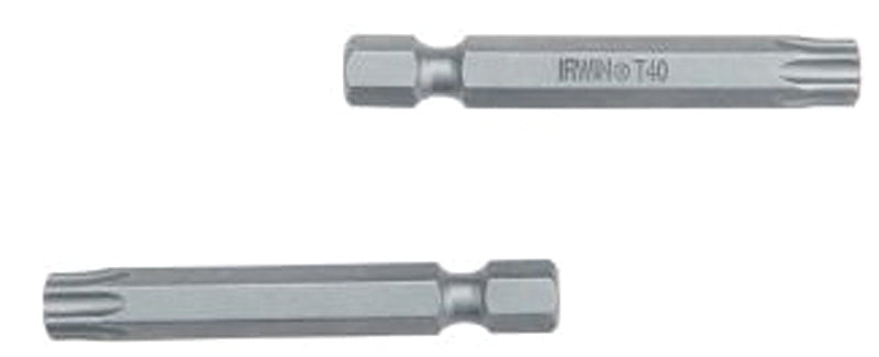 Irwin 93327 Power Bit, T25 Drive, Torx Drive, 1/4 in Shank, Hex Shank, 1-15/16 in L, S2 Steel