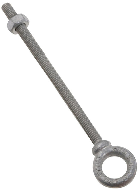 National Hardware N245-142 Eye Bolt, 3/8-16 Thread, Coarse Thread, 2-1/2 in L Thread, 3/4 in ID x 1-3/8 in OD Dia Eye
