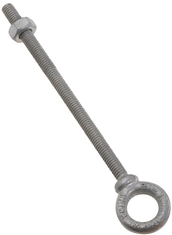 National Hardware N245-142 Eye Bolt, 3/8-16 Thread, Coarse Thread, 2-1/2 in L Thread, 3/4 in ID x 1-3/8 in OD Dia Eye