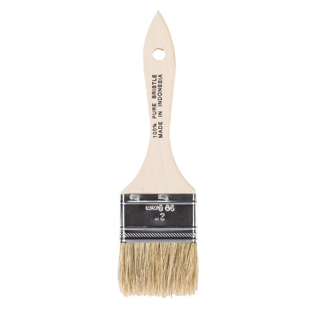 Wooster F5117-2 Paint Brush, 2 in W, Flat Brush, 1-1/2 in L Bristle, China Bristle, Plain-Grip Handle