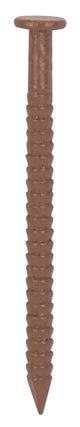 ProSource NTP-072-PS Panel Nail, 16D, 1 in L, Steel, Painted, Flat Head, Ring Shank, Brown, 171 lb, Pack of 5