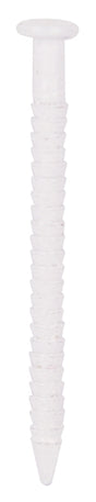 ProSource NTP-073-PS Panel Nail, 16D, 1 in L, Steel, Painted, Flat Head, Ring Shank, White, 171 lb, Pack of 5