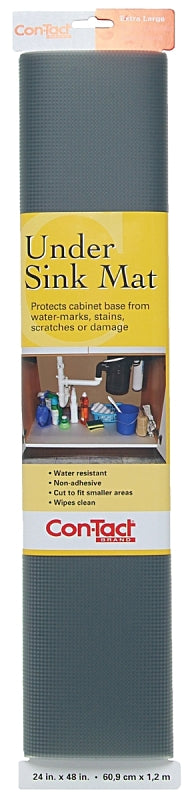 Con-Tact KTCH-CUSM02-06 Woven Undersink Mat, Non-Adhesive, Graphite
