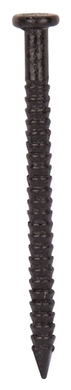 ProSource NTP-074-PS Panel Nail, 16D, 1 in L, Steel, Painted, Flat Head, Ring Shank, Black, 171 lb, Pack of 5