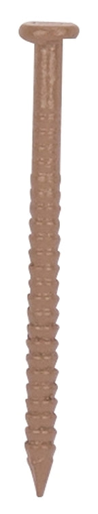 ProSource NTP-079-PS Panel Nail, 16D, 1 in L, Steel, Painted, Flat Head, Ring Shank, Oak, 171 lb, Pack of 5