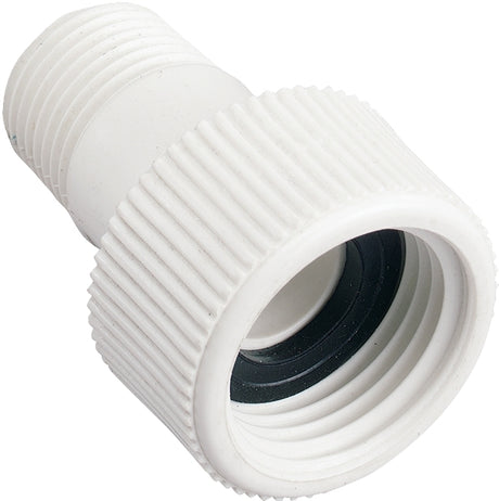 Orbit 53365 Hose-To-Pipe Adapter, 1/2 x 3/4 in, MNPT x FHT, PVC, White