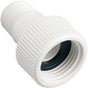 Orbit 53365 Hose-To-Pipe Adapter, 1/2 x 3/4 in, MNPT x FHT, PVC, White