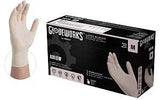 Gloveworks TLF44100 Disposable Gloves, M, Latex, Powder-Free, Ivory, 14.37 in L