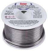 Oatey 50193 Acid Core Wire Solder, 1/2 lb, Solid, Silver, 360 to 460 deg F Melting Point