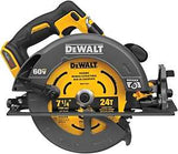 DEWALT DCS578B Brushless Circular Saw with Brake, Tool Only, 60 V, 7-1/4 in Dia Blade, 57 deg Bevel, 2-9/16 in D Cutting