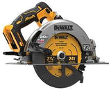 DEWALT DCS573B Brushless Circular Saw with Flexvolt Advantage, Tool Only, 20 V, 7-1/4 in Dia Blade, 0 to 57 deg Bevel