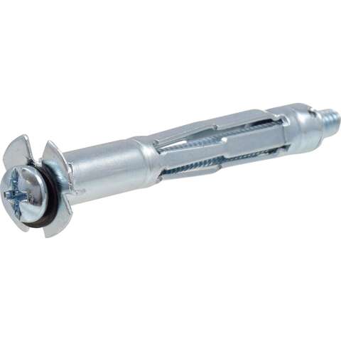 HILLMAN 3/16 in. D X 2 3/4 in. L Metal Pan Head Hollow Wall Anchors 2 pk, Pack of 6