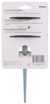 Landscapers Select DY3202 Hose Guide, 9 in OAL, Plastic Guide, Metal Spike, Black/Yellow