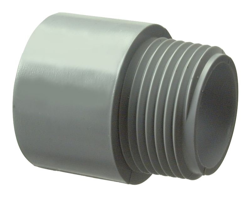 Halex 27352 Terminal Adapter, 3/4 in Male, 5 in L, PVC