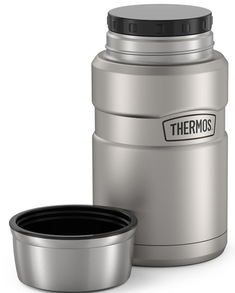 Thermos STAINLESS KING Series SK3020MSTRI4 Vacuum Insulated Food Jar, 24 oz Capacity, Stainless Steel, Matte Steel