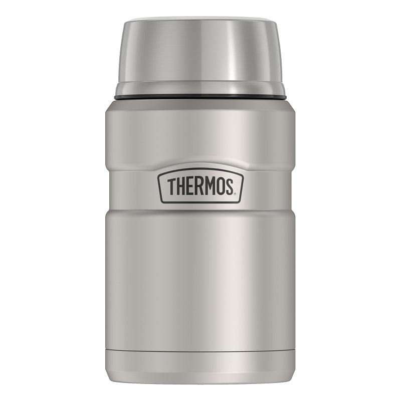 Thermos STAINLESS KING Series SK3020MSTRI4 Vacuum Insulated Food Jar, 24 oz Capacity, Stainless Steel, Matte Steel